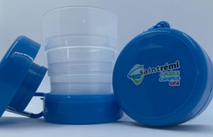 Photo of a personalized retractable cup