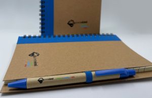Photo of a personalized notebook